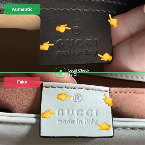 gucci marmont real vs fake|gucci marmont bag vs real.